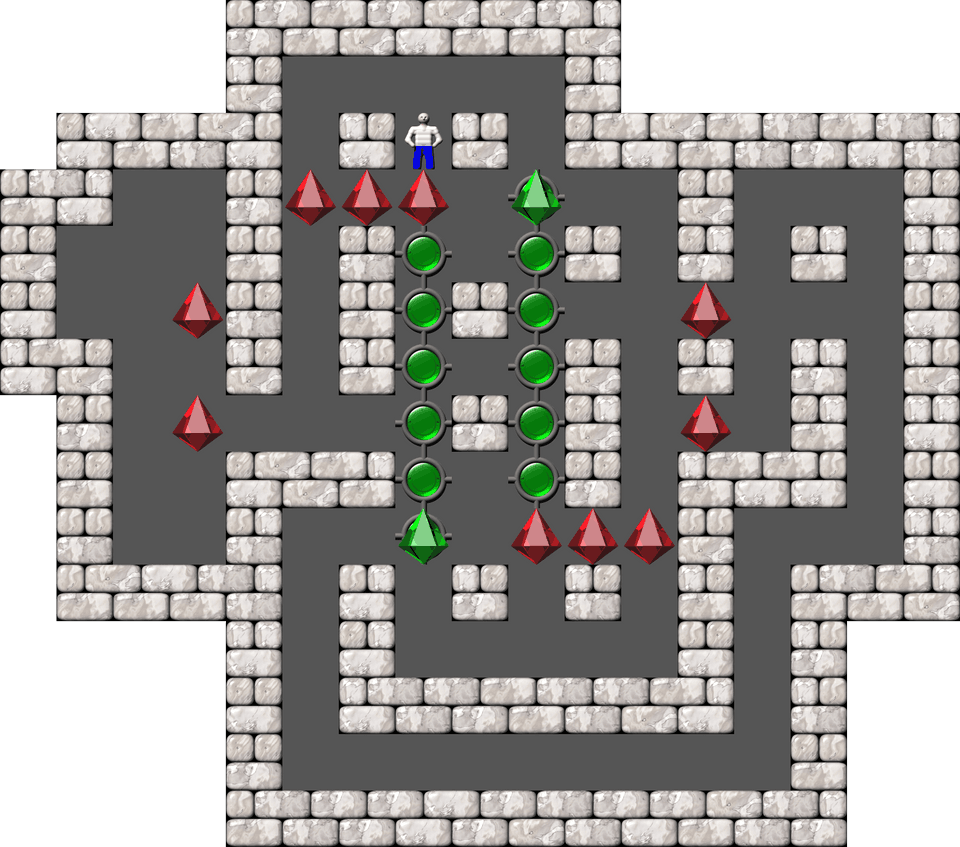 Sokoban Chrysalis Collection 8 level 9